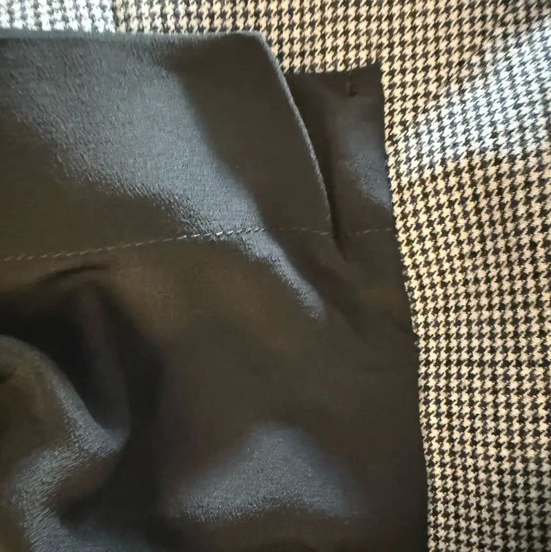 Fendi Fendi Black Cotton Blend Checkered Midi Skirt 0089 Size 23" - 4 Thumbnail