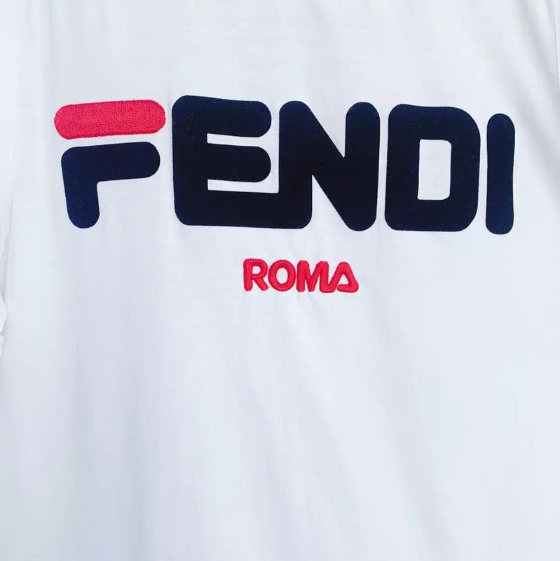 Fendi Fendi White Cotton Women's T-Shirt 0089 Size S / US 4 / IT 40 - 6 Thumbnail