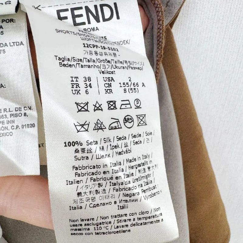 Fendi Fendi Orange Women's Shorts Size S 0089 Size 23" - 6 Thumbnail