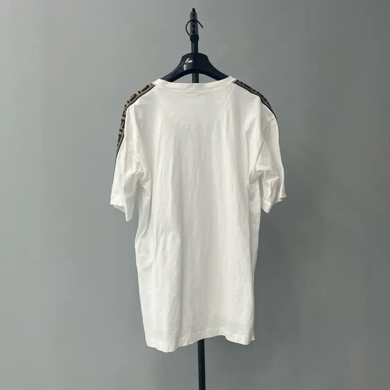 Fendi Fendi Summer White Cotton T-Shirt for Women 0089 Size XS / US 0-2 / IT 36-38 - 2 Thumbnail