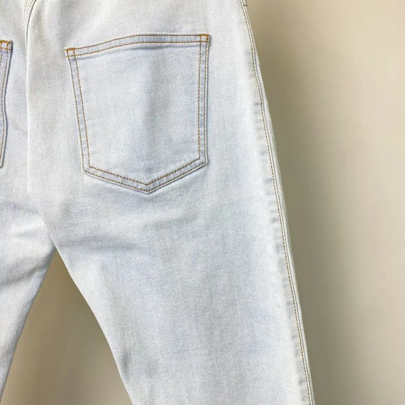 Fendi Fendi Light Blue Cotton Women's Jeans 0089 Size 23" - 5 Thumbnail