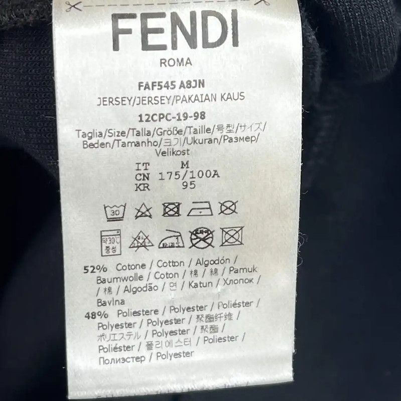 Fendi Fendi Black Cotton Women's Sweatshirt M Size 0089 Size M / US 6-8 / IT 42-44 - 5 Thumbnail