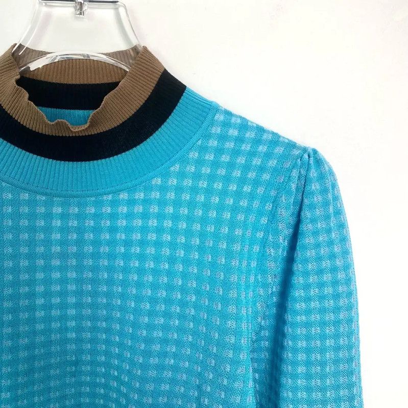 Fendi Fendi Blue Cotton Knit Sweater XS Size 0089 Size XS / US 0-2 / IT 36-38 - 3 Thumbnail