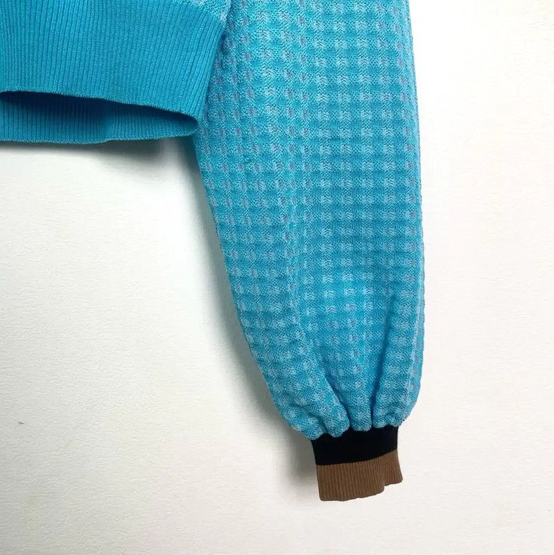 Fendi Fendi Blue Cotton Knit Sweater XS Size 0089 Size XS / US 0-2 / IT 36-38 - 4 Thumbnail