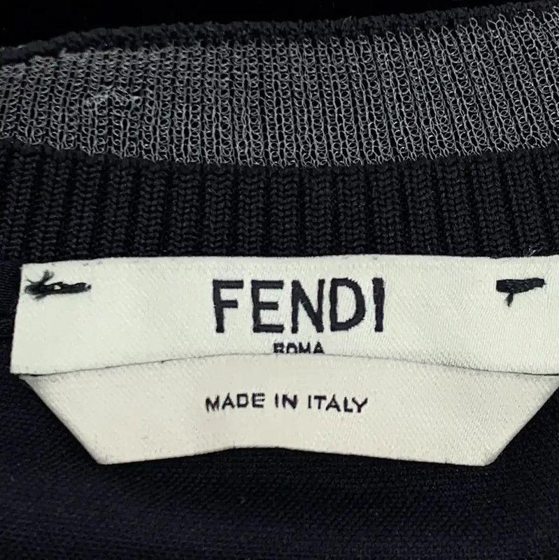 Fendi Fendi Black Cotton Sweatshirt for Women 0089 Size ONE SIZE - 6 Thumbnail