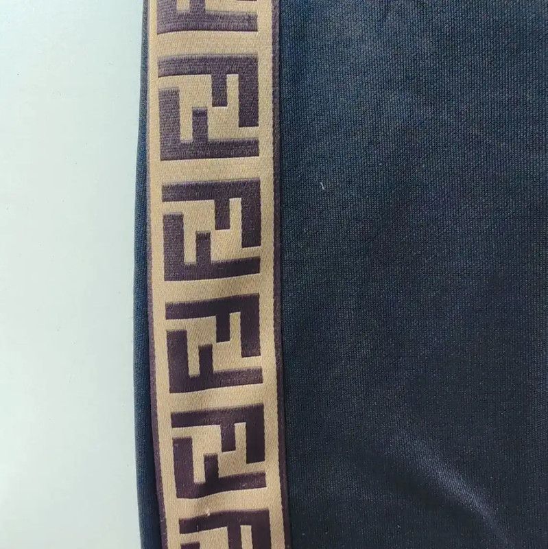Fendi Fendi Black Cotton Women's Casual Pants 0089 Size 23" - 3 Thumbnail