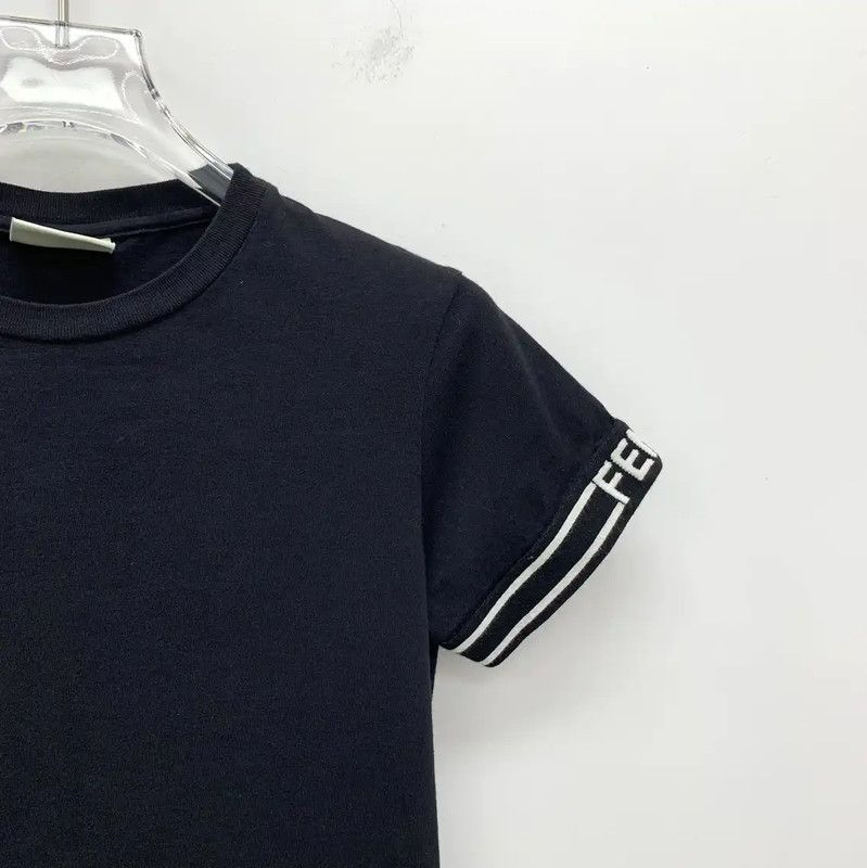 Fendi Fendi Black Cotton Women's T-Shirt 0089 Size S / US 4 / IT 40 - 3 Thumbnail
