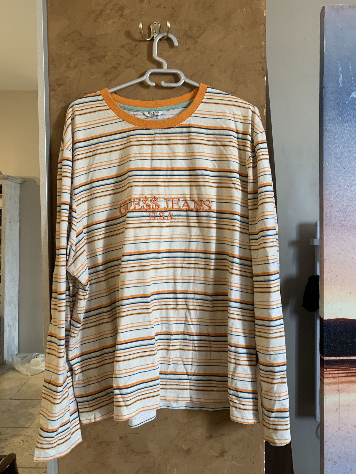 Guess travis pinstripe long sleeve best sale