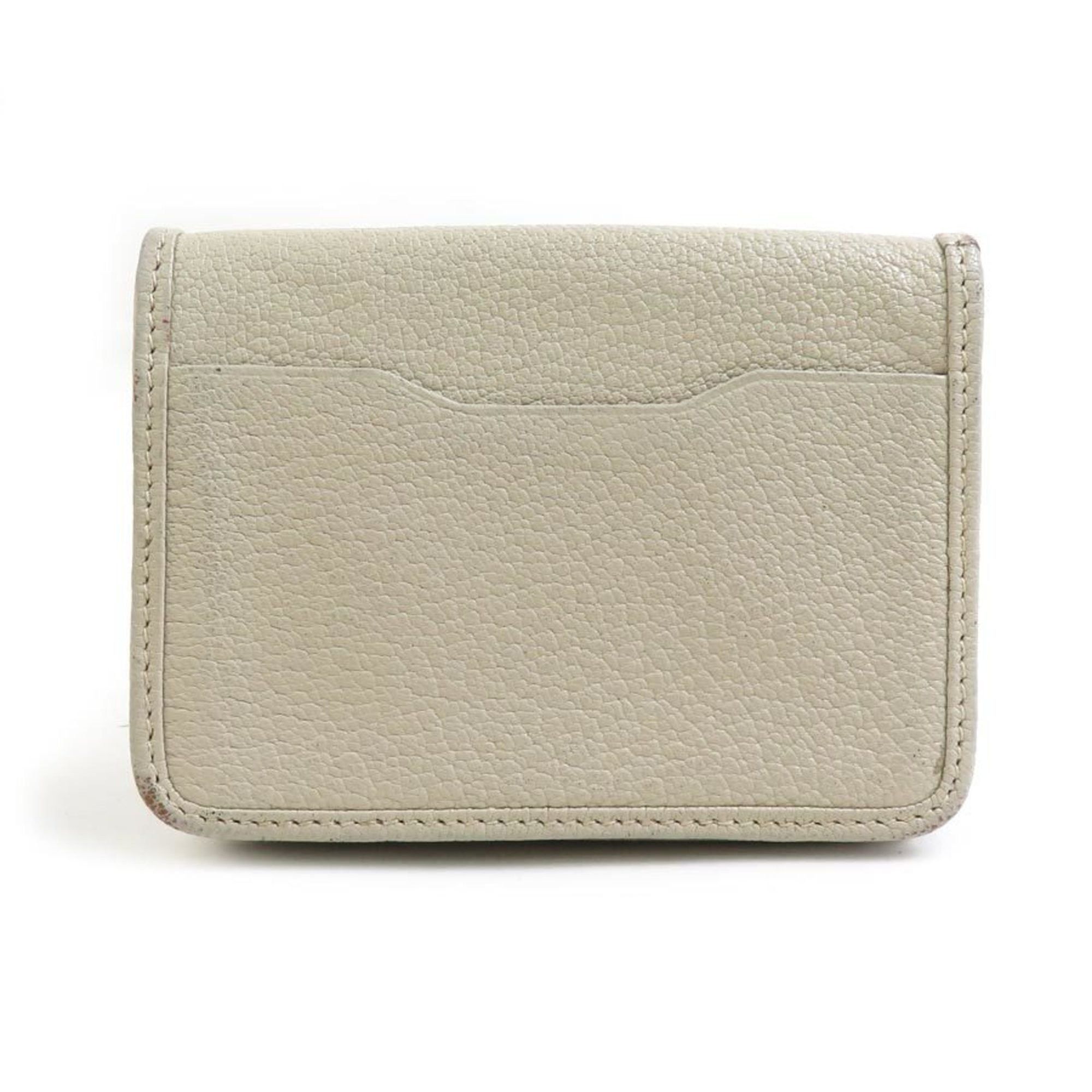 Loewe LOEWE wallet/coin case, light beige leather, for men and women, 56340a Size ONE SIZE - 2 Thumbnail