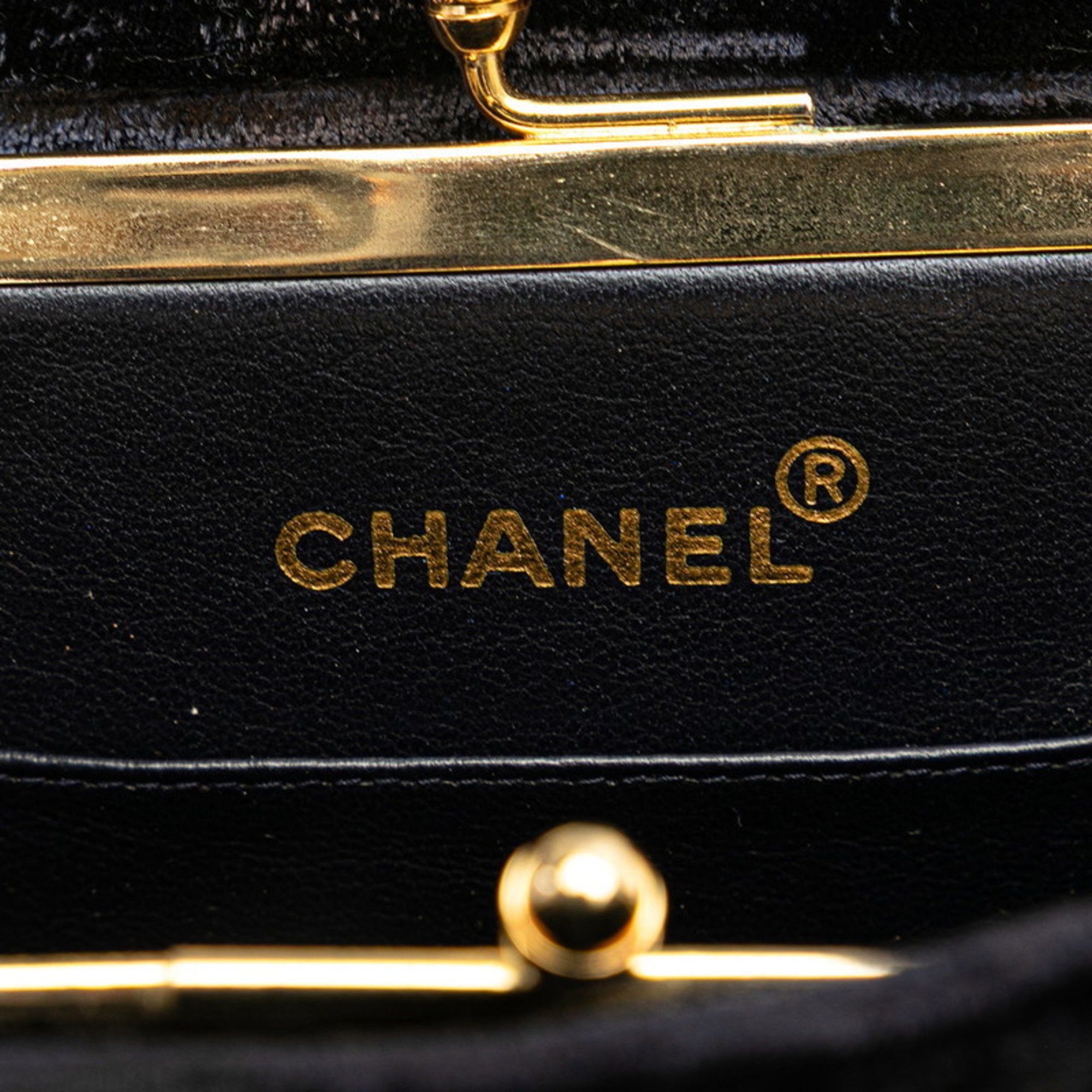 Chanel CHANEL Matelasse Coco Mark Chain Tote Bag Navy Suede Women's Size ONE SIZE - 11 Thumbnail