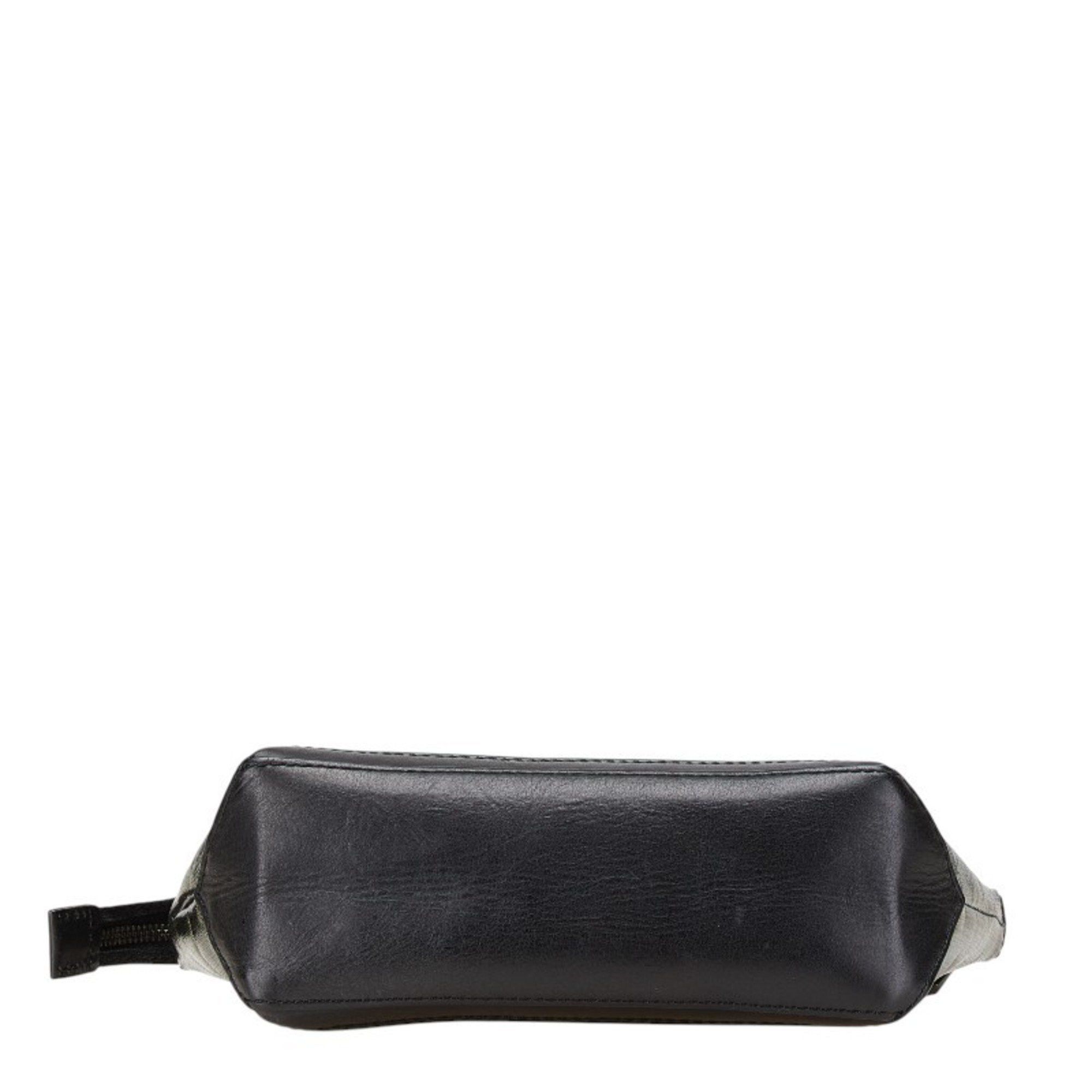 Marc Jacobs Marc Jacobs Pouch Khaki Black Leather Women's MARC JACOBS Size ONE SIZE - 3 Thumbnail