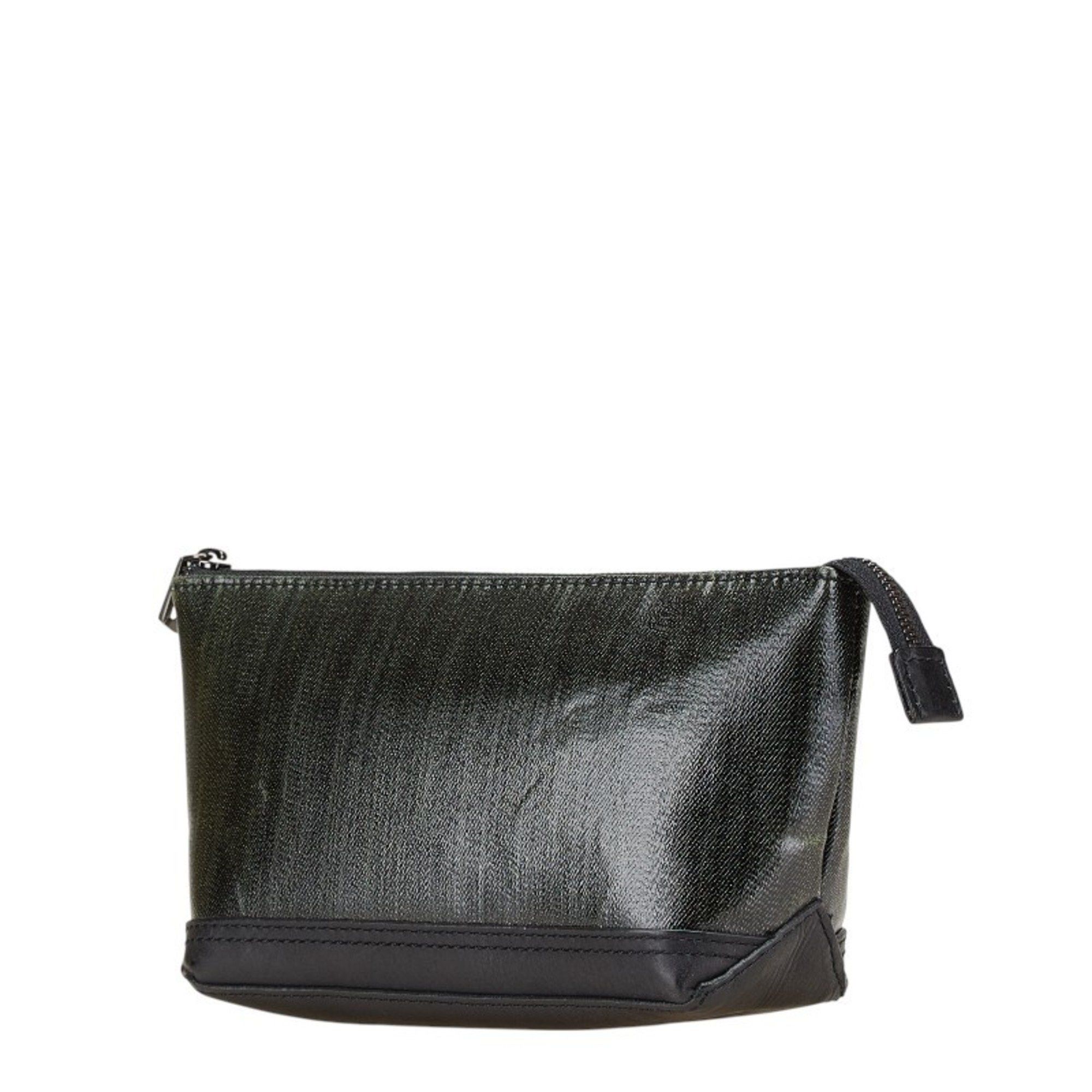 Marc Jacobs Marc Jacobs Pouch Khaki Black Leather Women's MARC JACOBS Size ONE SIZE - 2 Thumbnail