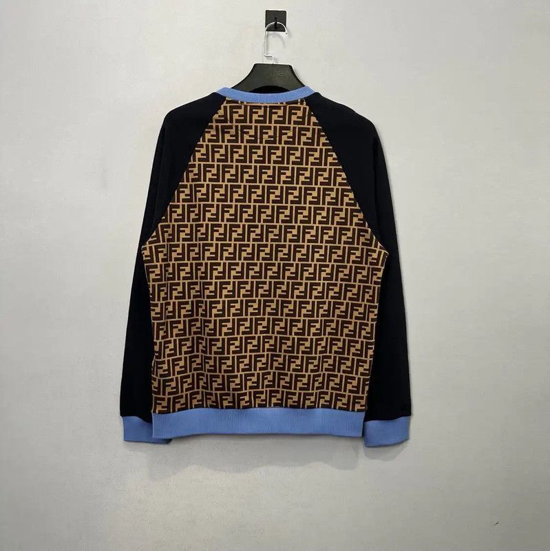 Fendi Fendi Blue Cotton Men's Sweatshirt 0089 Size US L / EU 52-54 / 3 - 2 Thumbnail