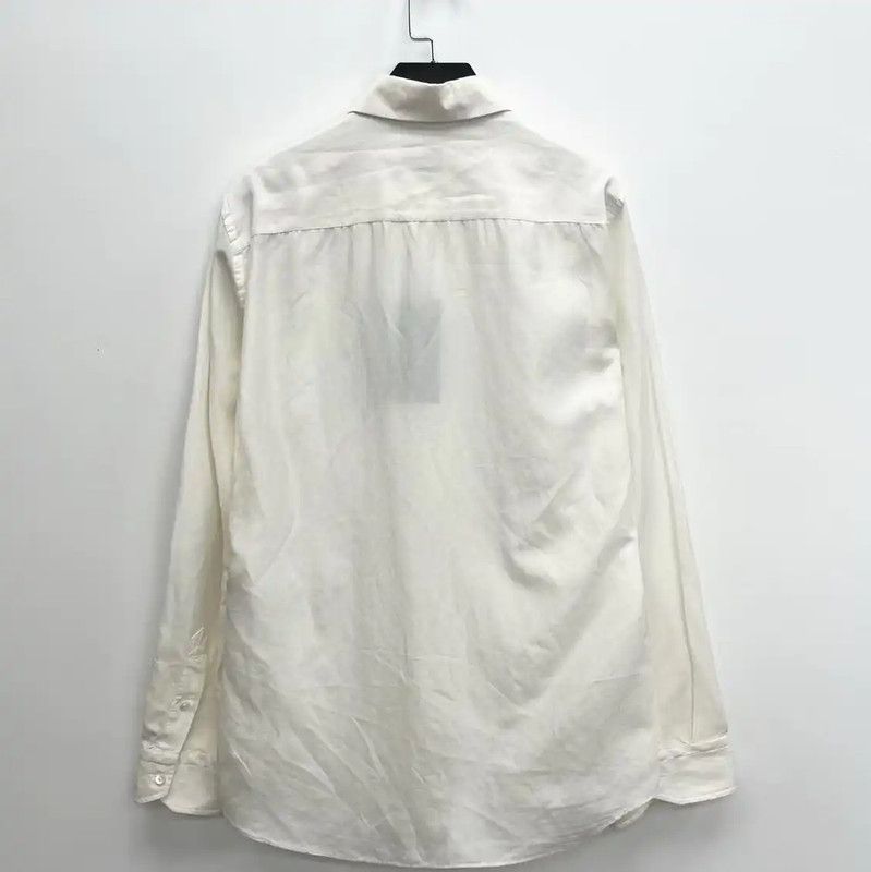 Fendi Fendi White Cotton Embroidered Long Shirt 0089 Size S / US 4 / IT 40 - 2 Thumbnail