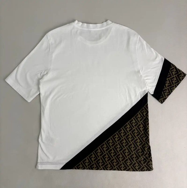 Fendi Fendi White Cotton Women's T-Shirt with Logo 0089 Size S / US 4 / IT 40 - 2 Thumbnail