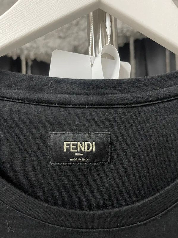 Fendi Fendi Black Cotton Graphic T-shirt for Women 0089 Size XL / US 12-14 / IT 48-50 - 5 Thumbnail