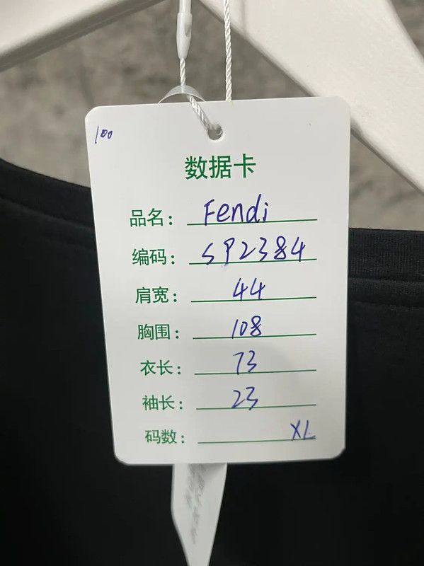 Fendi Fendi Black Cotton Graphic T-shirt for Women 0089 Size XL / US 12-14 / IT 48-50 - 6 Thumbnail