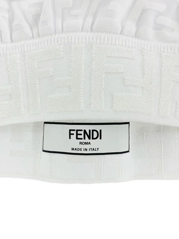 Fendi Fendi Women's White Nylon Crop Top 0089 Size S / US 4 / IT 40 - 2 Thumbnail