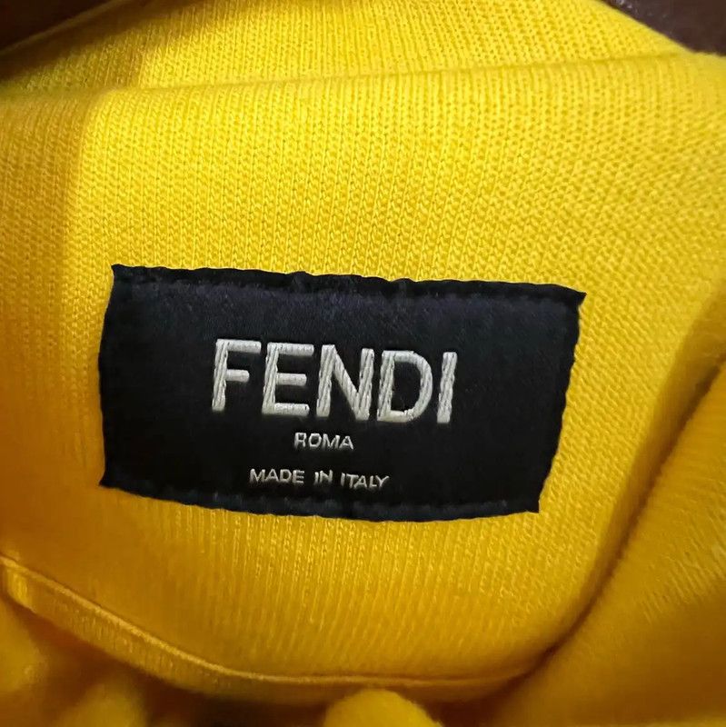 Fendi Fendi Yellow Spring Autumn Cotton Women's Jacket 0089 Size ONE SIZE - 3 Thumbnail