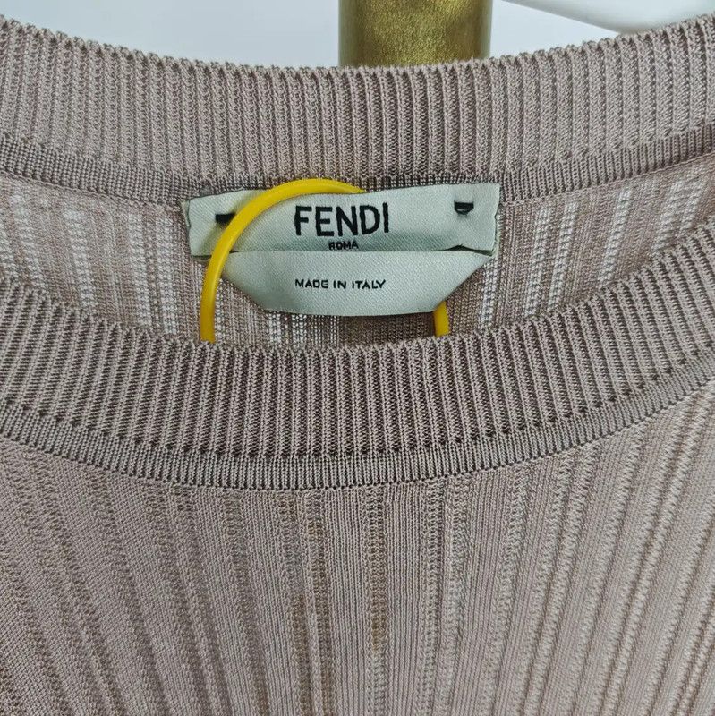 Fendi Fendi Summer Light Brown Women's T-Shirt 0089 Size S / US 4 / IT 40 - 2 Thumbnail