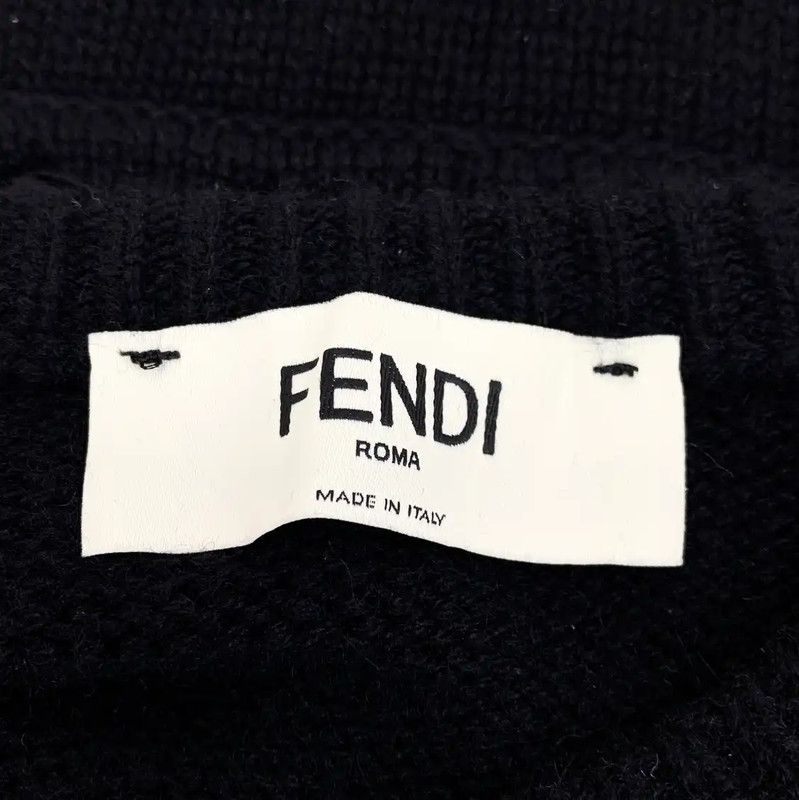 Fendi Fendi Black Knit Sweater for Women 0089 Size S / US 4 / IT 40 - 5 Thumbnail