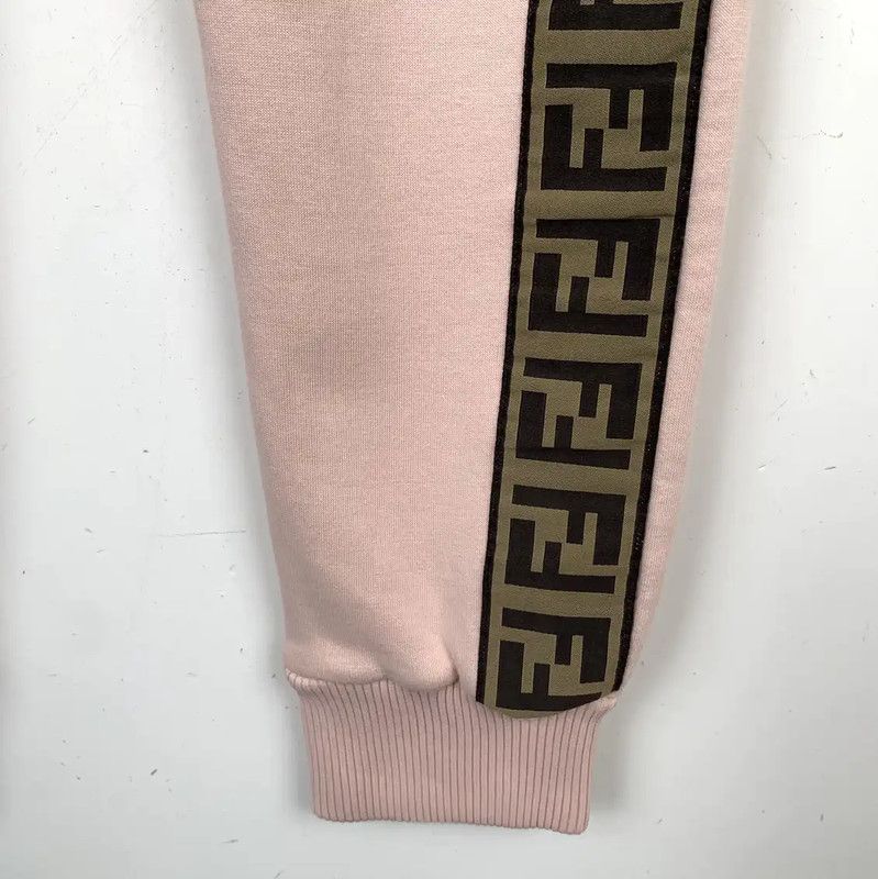 Fendi Fendi Pink Cotton Casual Pants for Women 0089 Size 23" - 4 Thumbnail