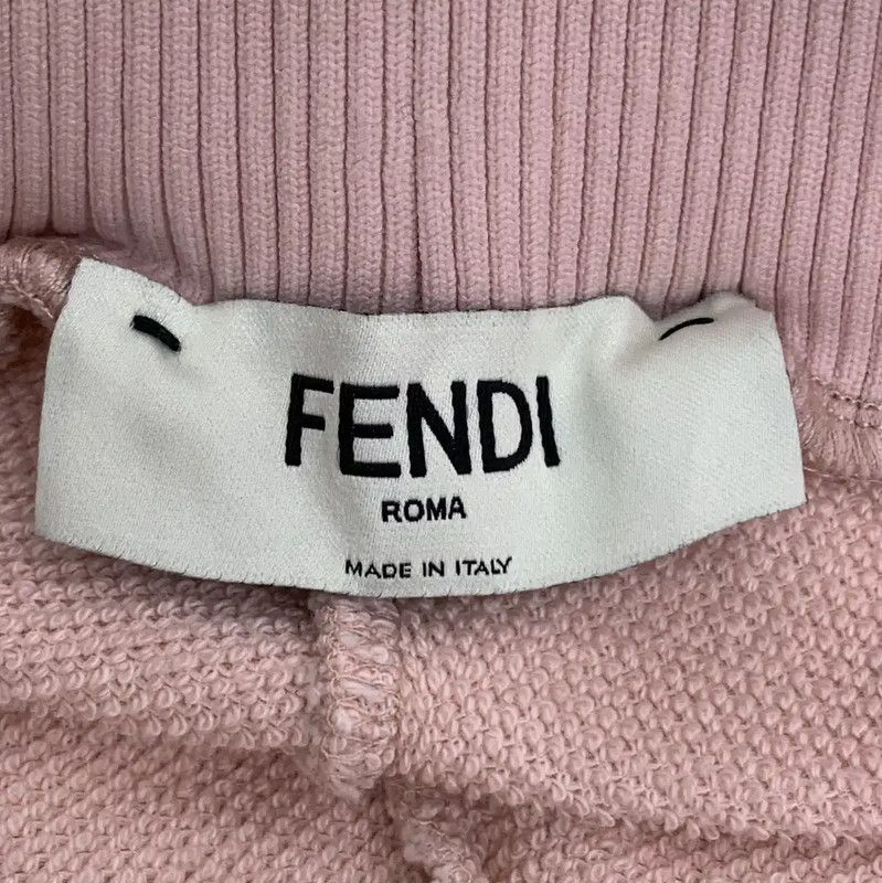 Fendi Fendi Pink Cotton Casual Pants for Women 0089 Size 23" - 5 Thumbnail