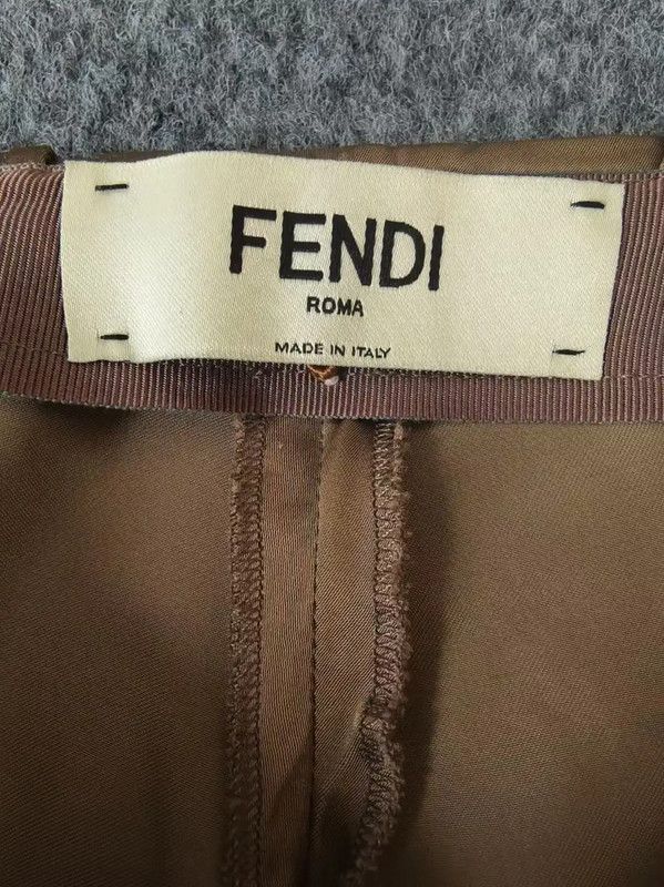 Fendi Fendi Light Brown Casual Pants for Women 0089 Size 23" - 3 Thumbnail