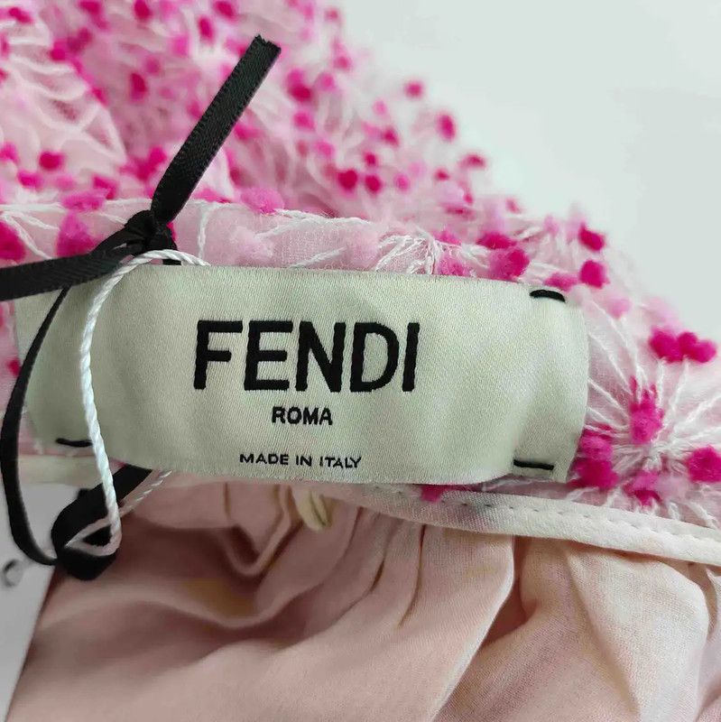 Fendi Fendi Pink Polyester Women's Half Skirt 0089 Size 23" - 3 Thumbnail