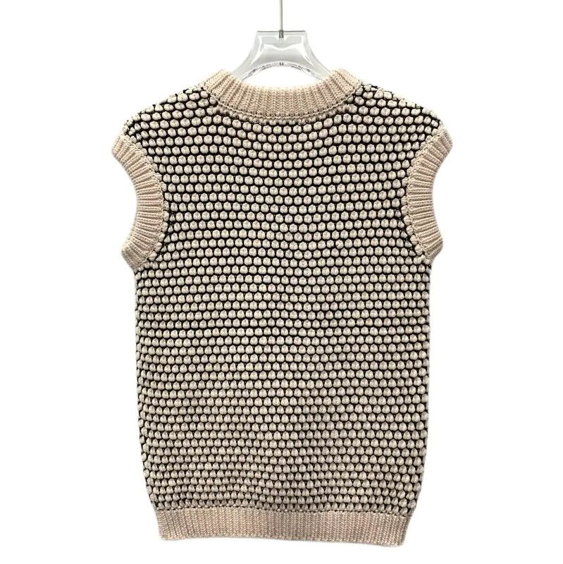 Fendi Fendi Color-Blocked Cotton Knitted Top for Women 0089 Size M / US 6-8 / IT 42-44 - 2 Thumbnail