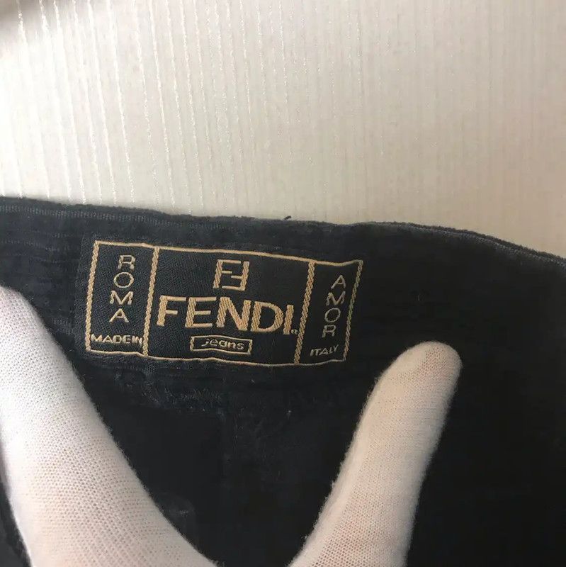 Fendi Fendi Black Wool Women's Casual Pants 0089 Size 23" - 3 Thumbnail