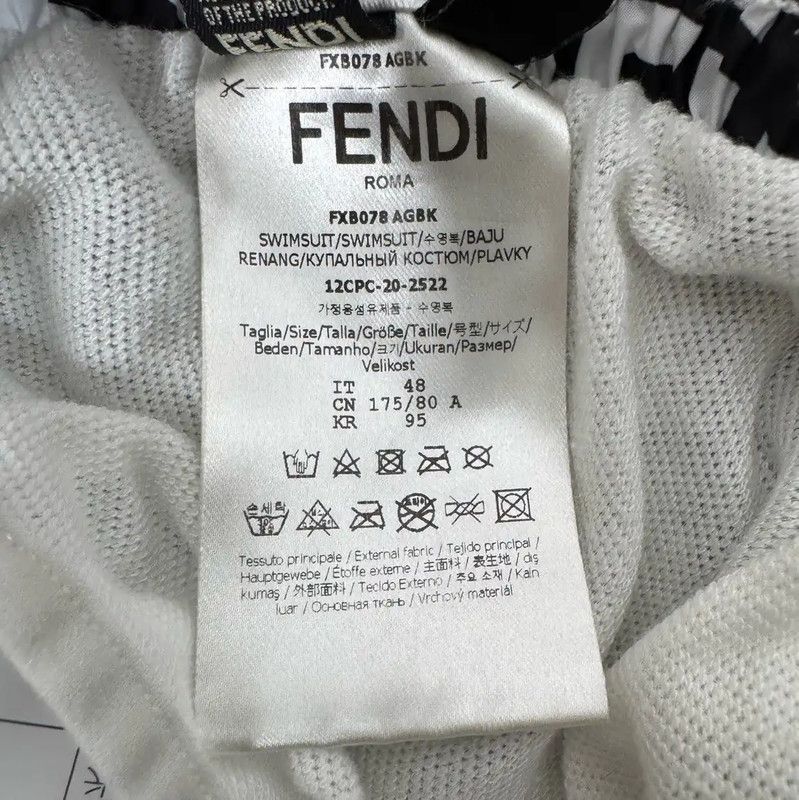 Fendi Fendi Women's Black Printed Shorts 0089 Size 23" - 4 Thumbnail
