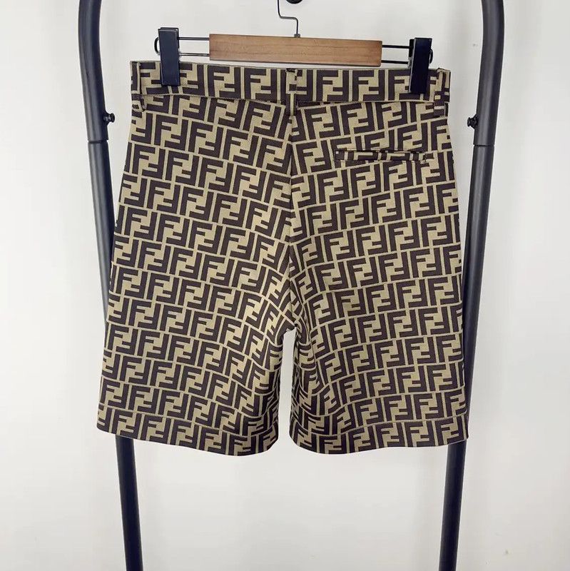 Fendi Fendi Brown Cotton Women's Shorts - Size 12Y 0089 Size 30" / US 8 / IT 44 - 2 Thumbnail