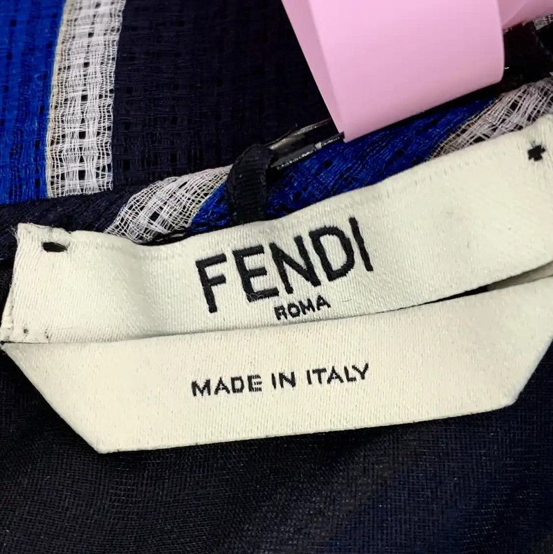 Fendi Fendi Color Block Silk Dress in Size S 0089 Size S / US 4 / IT 40 - 5 Thumbnail
