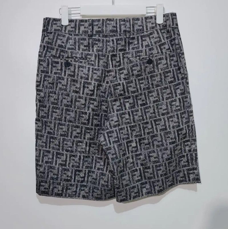 Fendi Fendi Gray and Black Casual Pants for Women 0089 Size 23" - 2 Thumbnail