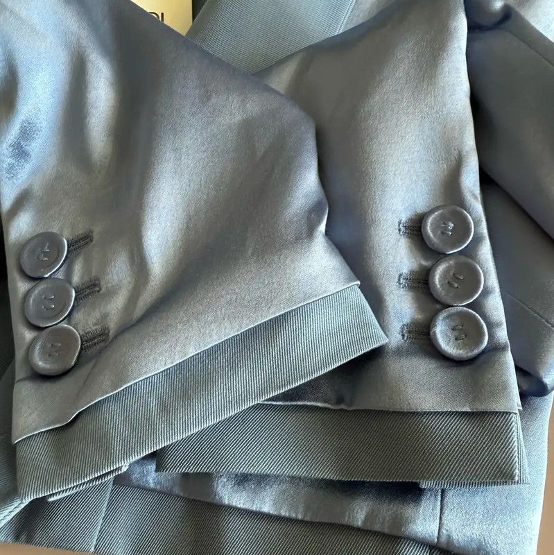 Fendi Fendi Blue Cotton Blend Cropped Jacket 0089 Size XS / US 0-2 / IT 36-38 - 5 Thumbnail