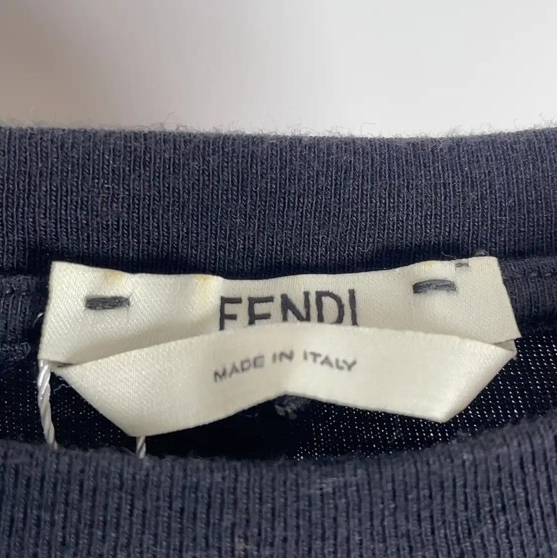 Fendi Fendi Summer Black Cotton T-Shirt 0089 Size XXS / US 00 / IT 34 - 4 Thumbnail
