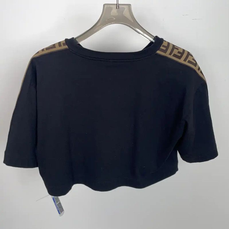 Fendi Fendi Summer Black Cotton T-Shirt 0089 Size XXS / US 00 / IT 34 - 2 Thumbnail
