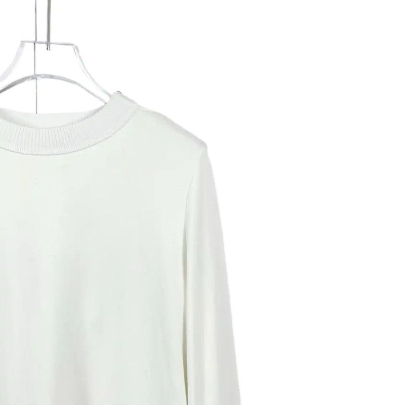 Fendi Fendi Women's White Cotton Long Sleeve Sweatshirt 0089 Size XS / US 0-2 / IT 36-38 - 3 Thumbnail