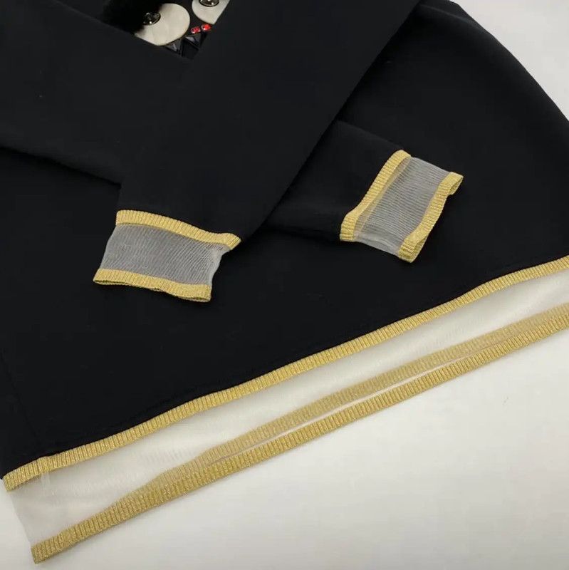 Fendi Fendi Black Cotton Monster Sweatshirt for Women 0089 Size L / US 10 / IT 46 - 4 Thumbnail