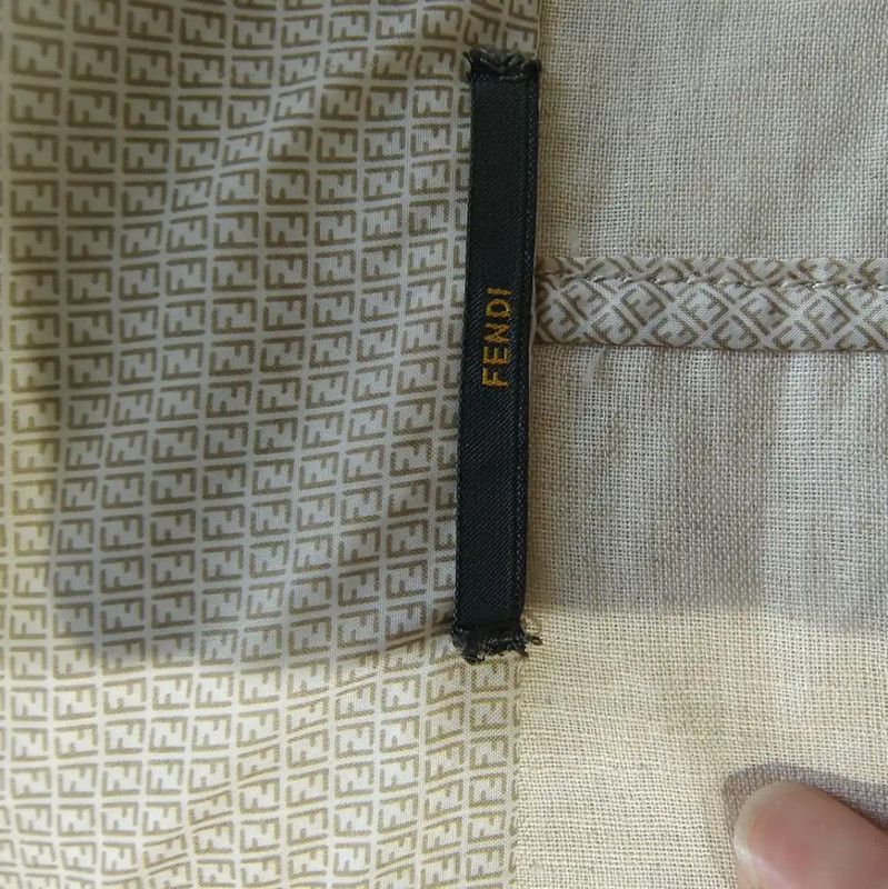 Fendi Fendi Beige XL Polyester Women's Cotton Jacket 0089 Size XL / US 12-14 / IT 48-50 - 3 Thumbnail
