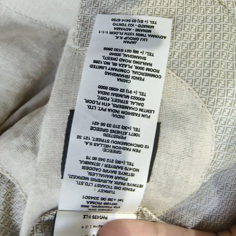 Fendi Fendi Beige XL Polyester Women's Cotton Jacket 0089 Size XL / US 12-14 / IT 48-50 - 7 Thumbnail