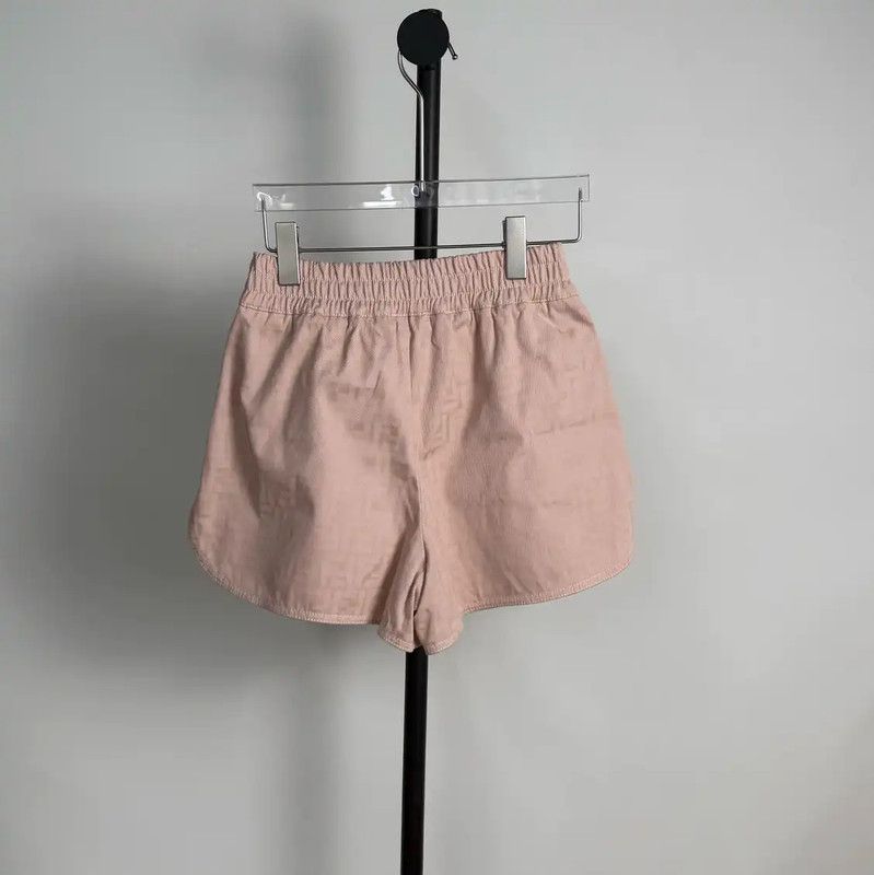 Fendi Fendi Pink Cotton Women’s Shorts 0089 Size 28" / US 6 / IT 42 - 2 Thumbnail