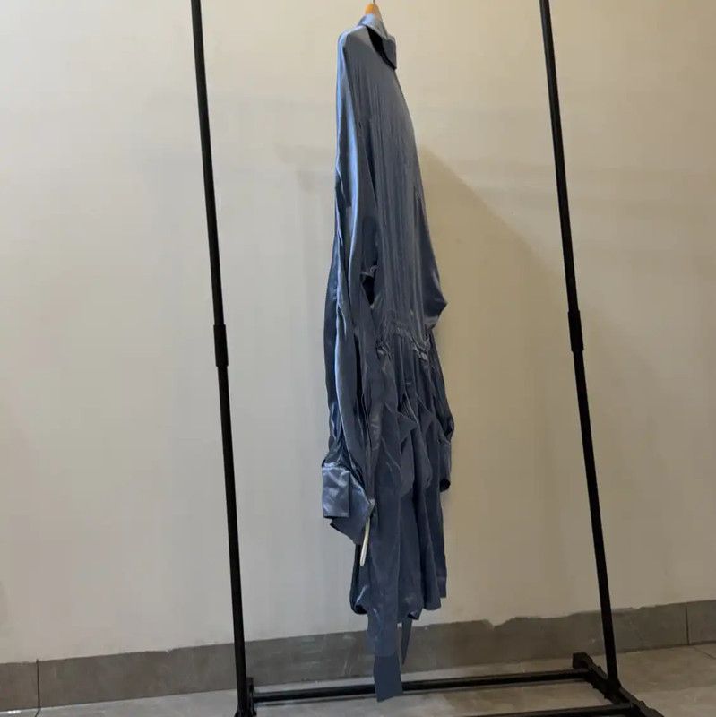 Fendi Fendi Summer Blue Silk Blend Long Sleeve Dress 0089 Size M / US 6-8 / IT 42-44 - 3 Thumbnail