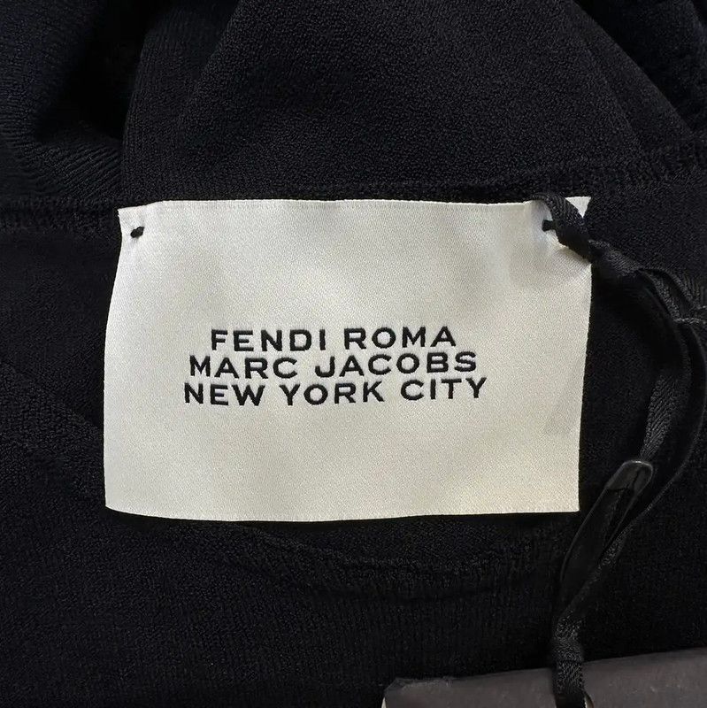 Fendi Fendi Black Short Sleeve Zip Length Dress 0089 Size S / US 4 / IT 40 - 7 Thumbnail