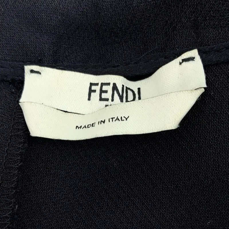 Fendi Fendi Black Wool Women's Dress Size S 0089 Size S / US 4 / IT 40 - 5 Thumbnail