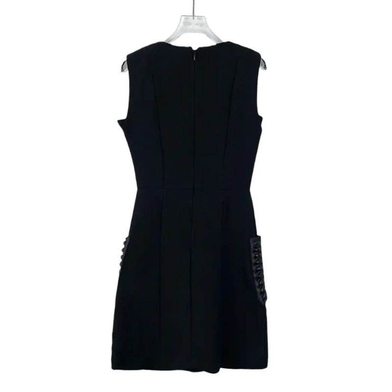 Fendi Fendi Black Wool Women's Dress Size S 0089 Size S / US 4 / IT 40 - 2 Thumbnail