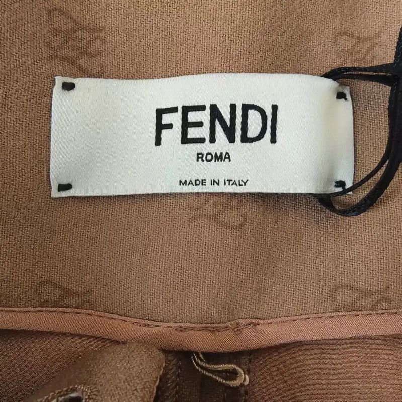 Fendi Fendi Khaki Wool Women's Shorts 0089 Size 22" - 2 Thumbnail