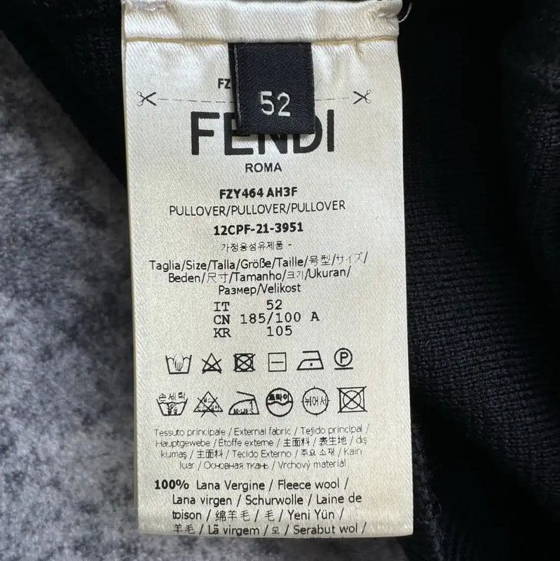 Fendi Fendi Black Knit Sweater XL Size for Women 0089 Size XL / US 12-14 / IT 48-50 - 4 Thumbnail