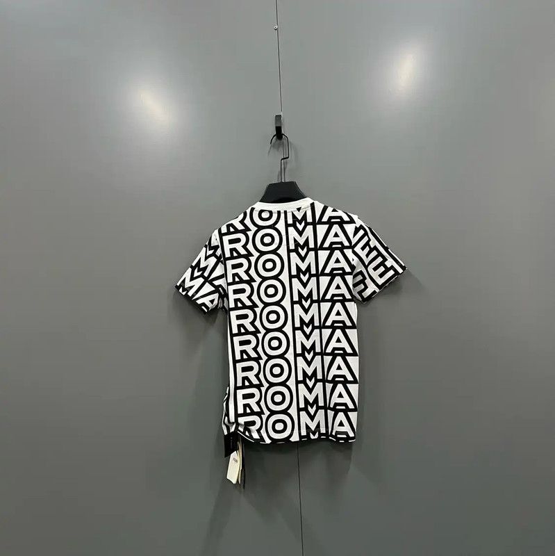 Fendi Fendi Summer Black Cotton Logo Short Sleeve Tee 0089 Size XXS / US 00 / IT 34 - 2 Thumbnail